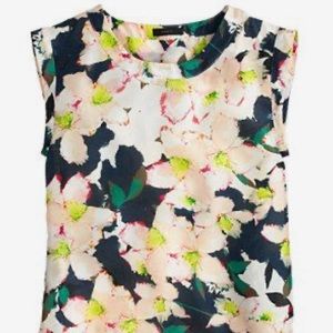 J.Crew floral sleeveless top.